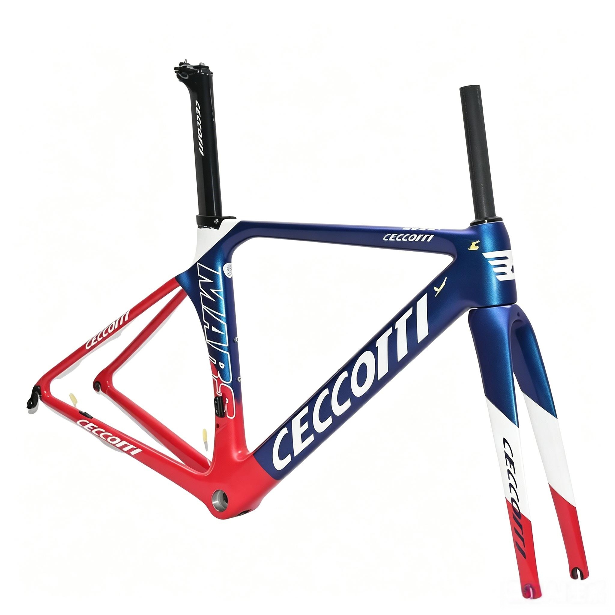 DC006 CECCOTTI V BRAKE CARBON BICYCLE FRAMESET SUPPER LIGHT ,Rim brake 