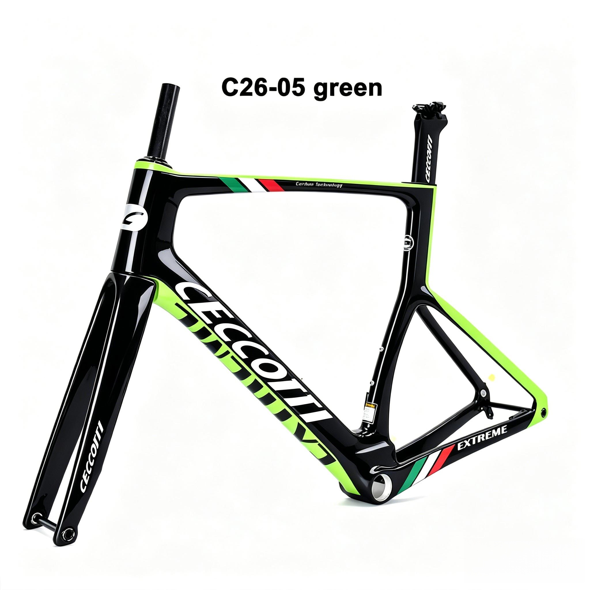 DC026 CECCOTTI DISC 142*12 CARBON ROAD FRAMESET FULL INNER CABLE