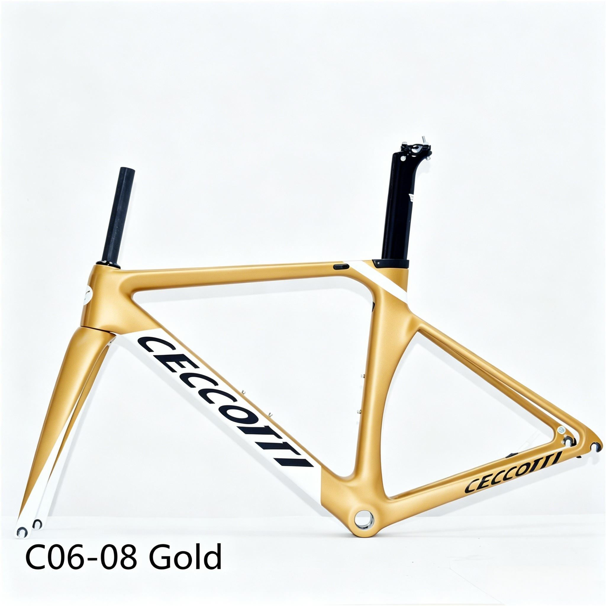 DC006 CECCOTTI V BRAKE CARBON BICYCLE FRAMESET SUPPER LIGHT ,Rim brake 