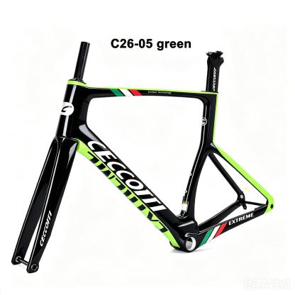 DC026 CECCOTTI DISC 142*12 CARBON ROAD FRAMESET FULL INNER CABLE 