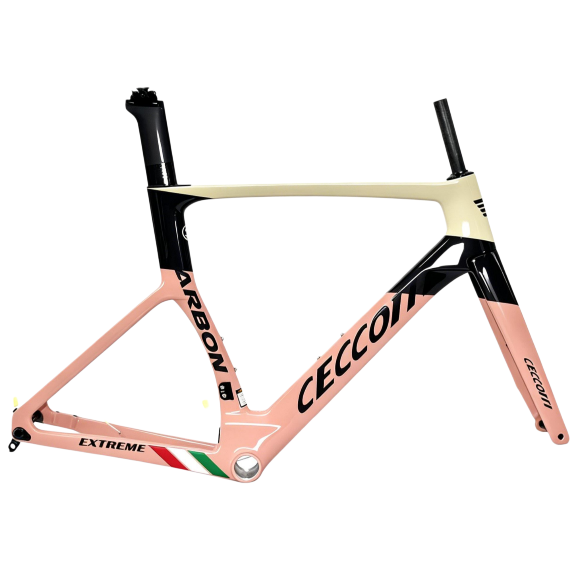 DC026 CECCOTTI DISC 142*12 CARBON ROAD FRAMESET FULL INNER CABLE 