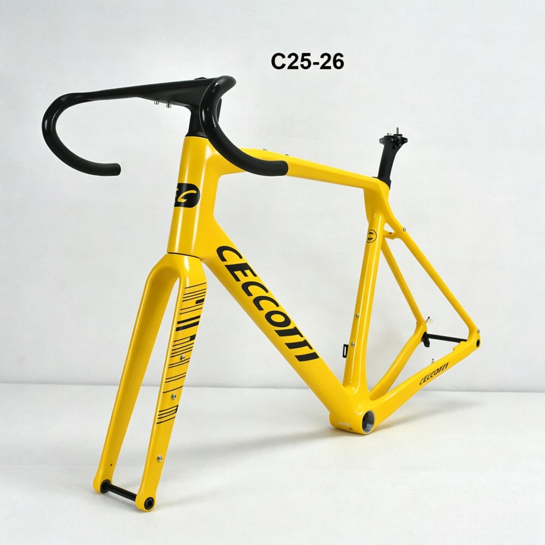 CECCOTTI DC025 GRAVEL TORAY CARBON BICYCLE FRAMEST DISC 142*12 47mm Tire-Ceccotti Carbon Bicycle