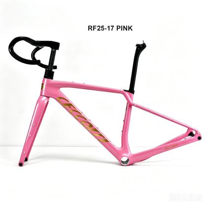 DC025  CECCOTTI GRAVEL TORAY CARBON BICYCLE FRAMESET DISC 142*12 47mm Tire