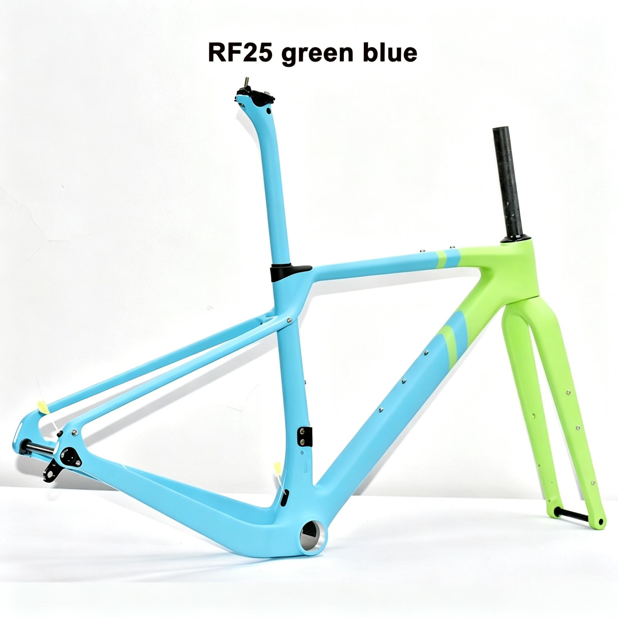 DC025  CECCOTTI GRAVEL TORAY CARBON BICYCLE FRAMESET DISC 142*12 47mm Tire