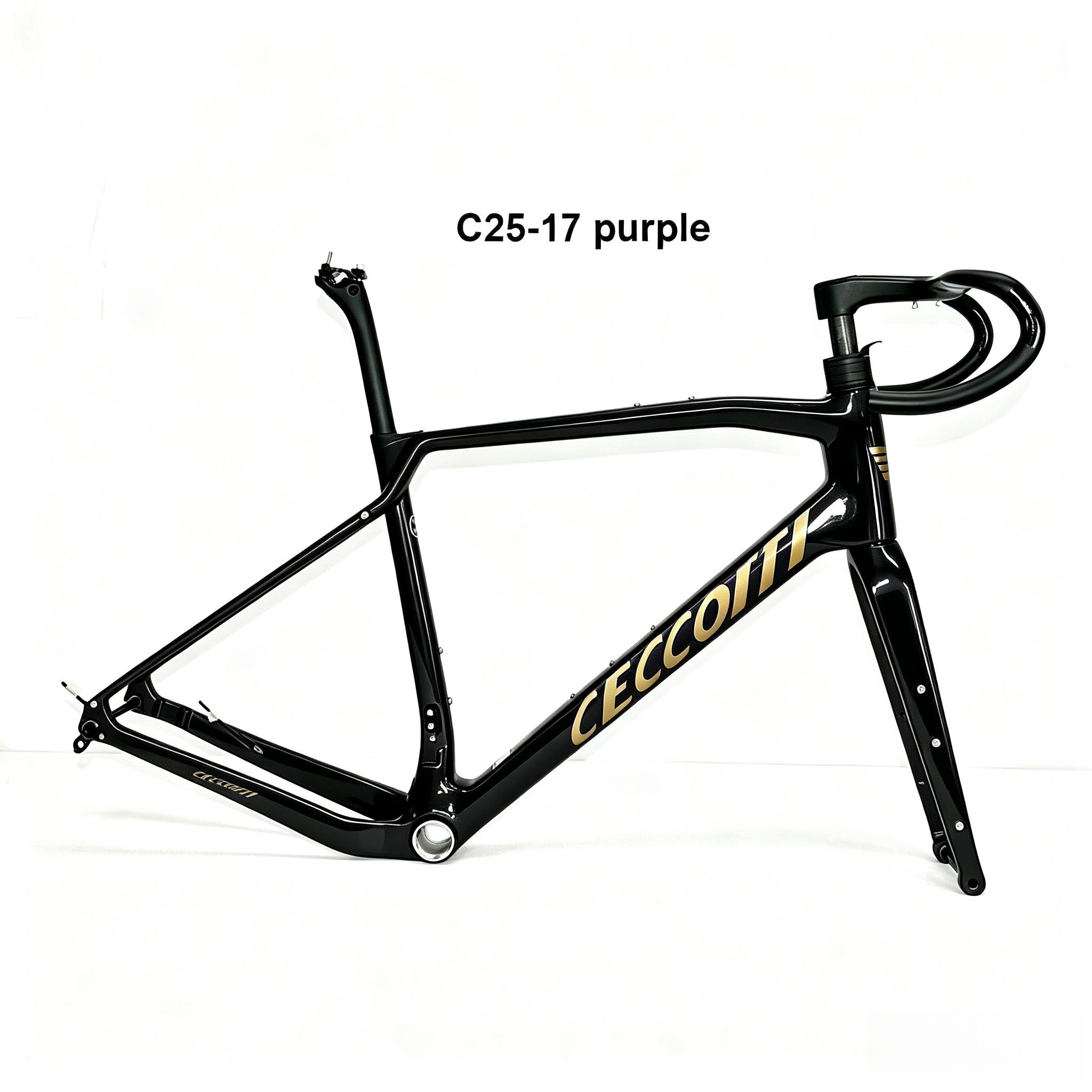 CECCOTTI DC025 GRAVEL TORAY CARBON BICYCLE FRAMEST DISC 142*12