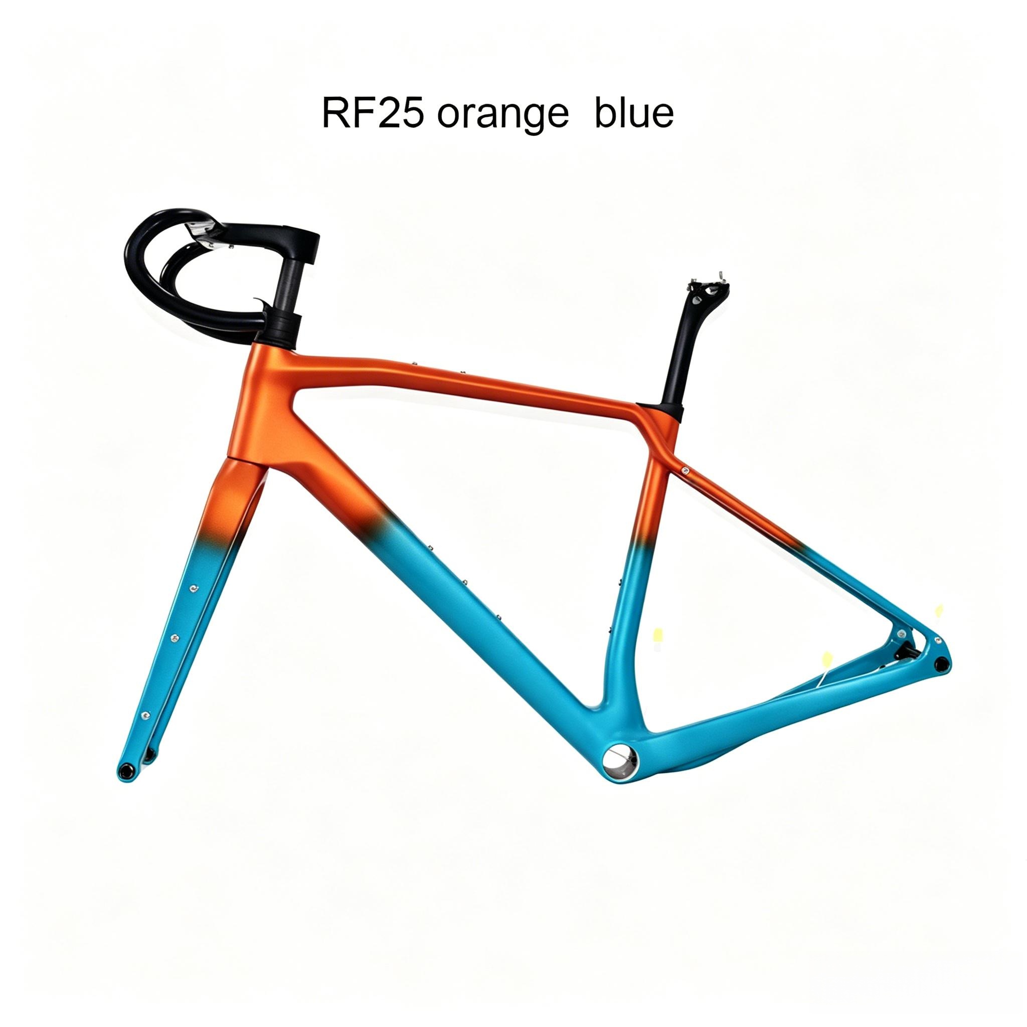 DC025  CECCOTTI GRAVEL TORAY CARBON BICYCLE FRAMESET DISC 142*12 47mm Tire