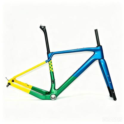 DC025  CECCOTTI GRAVEL TORAY CARBON BICYCLE FRAMESET DISC 142*12 47mm Tire