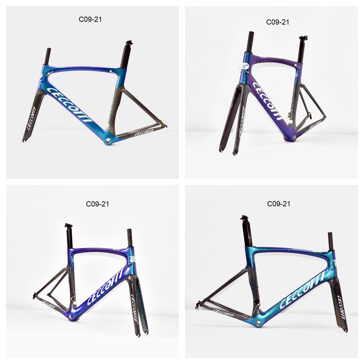 DC009 CECCOTTI V BRAKE CARBON BICYCLE FRAMESET SUPPER LIGHT Rim brake