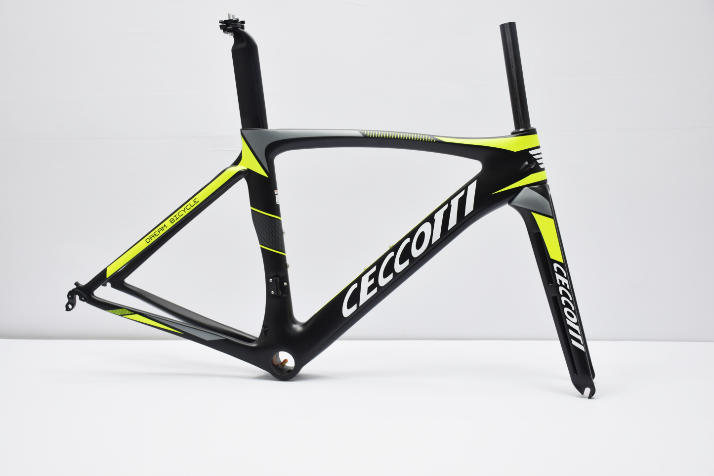 DC009 CECCOTTI V BRAKE CARBON BICYCLE FRAMESET SUPPER LIGHT Rim brake