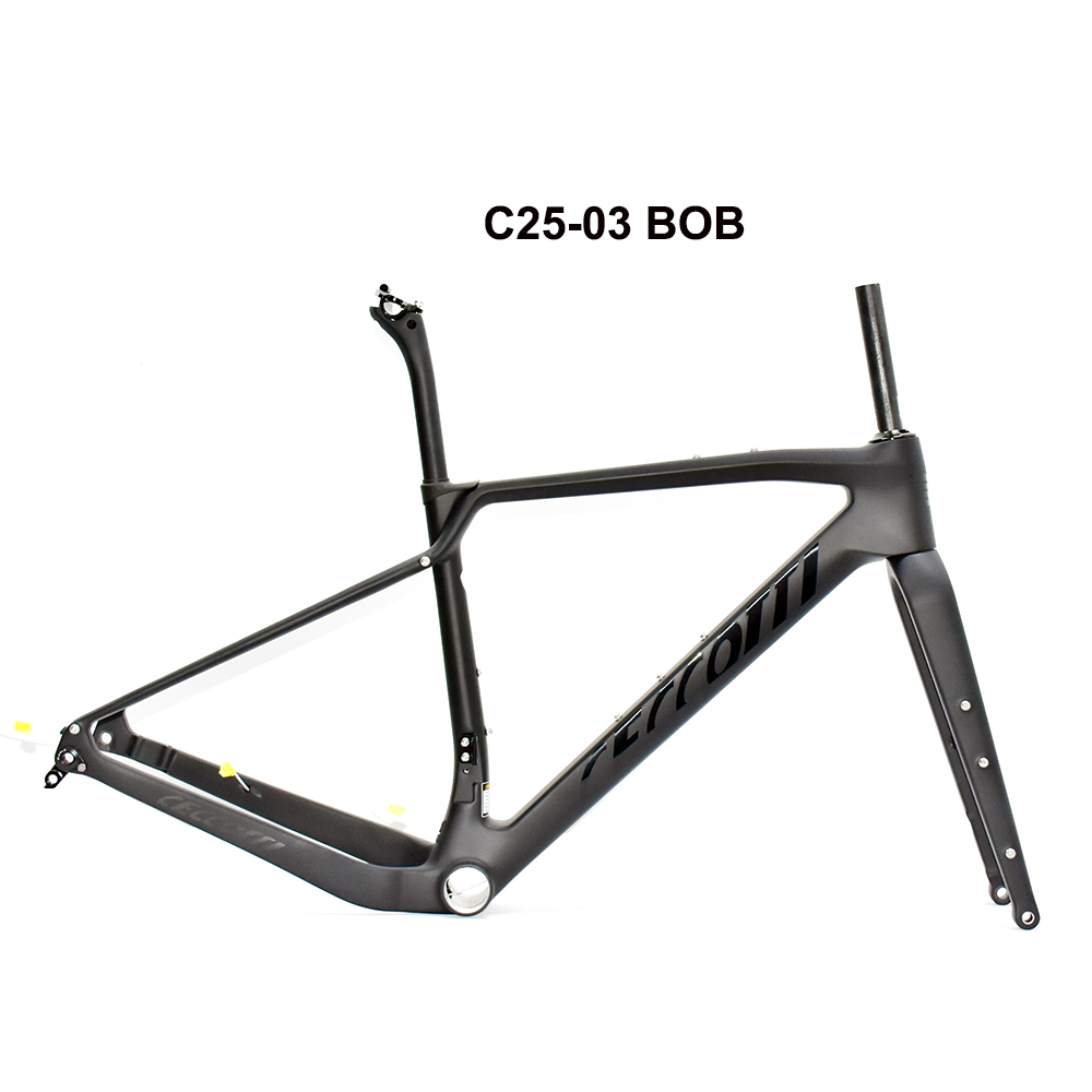 CECCOTTI DC025 GRAVEL TORAY CARBON BICYCLE FRAMEST DISC 142*12 47mm Tire
