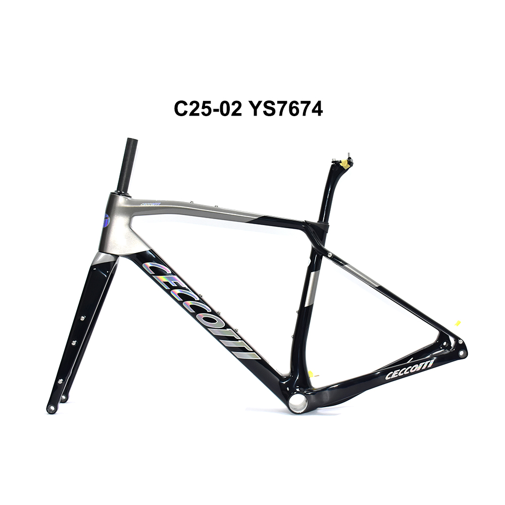 CECCOTTI DC025 GRAVEL TORAY CARBON BICYCLE FRAMEST DISC 142*12 47mm Tire