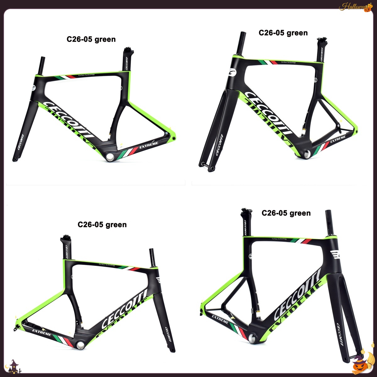 DC026 CECCOTTI DISC 142*12 CARBON ROAD FRAMESET FULL INNER CABLE 