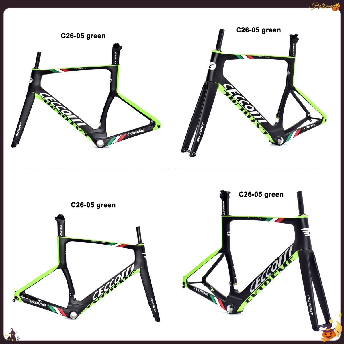DC026 CECCOTTI DISC 142*12 CARBON ROAD FRAMESET FULL INNER CABLE 