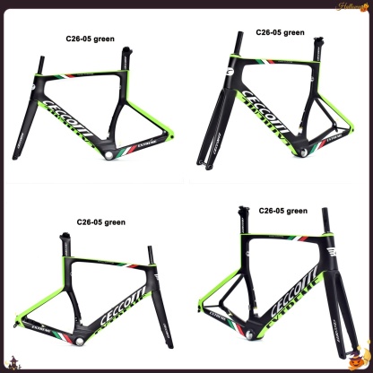 DC026 CECCOTTI DISC 142*12 CARBON ROAD FRAMESET FULL INNER CABLE 