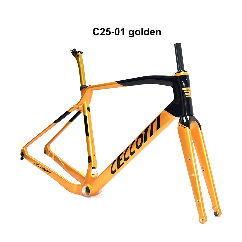 CECCOTTI DC025 GRAVEL TORAY CARBON BICYCLE FRAMEST DISC 142*12 47mm Tire