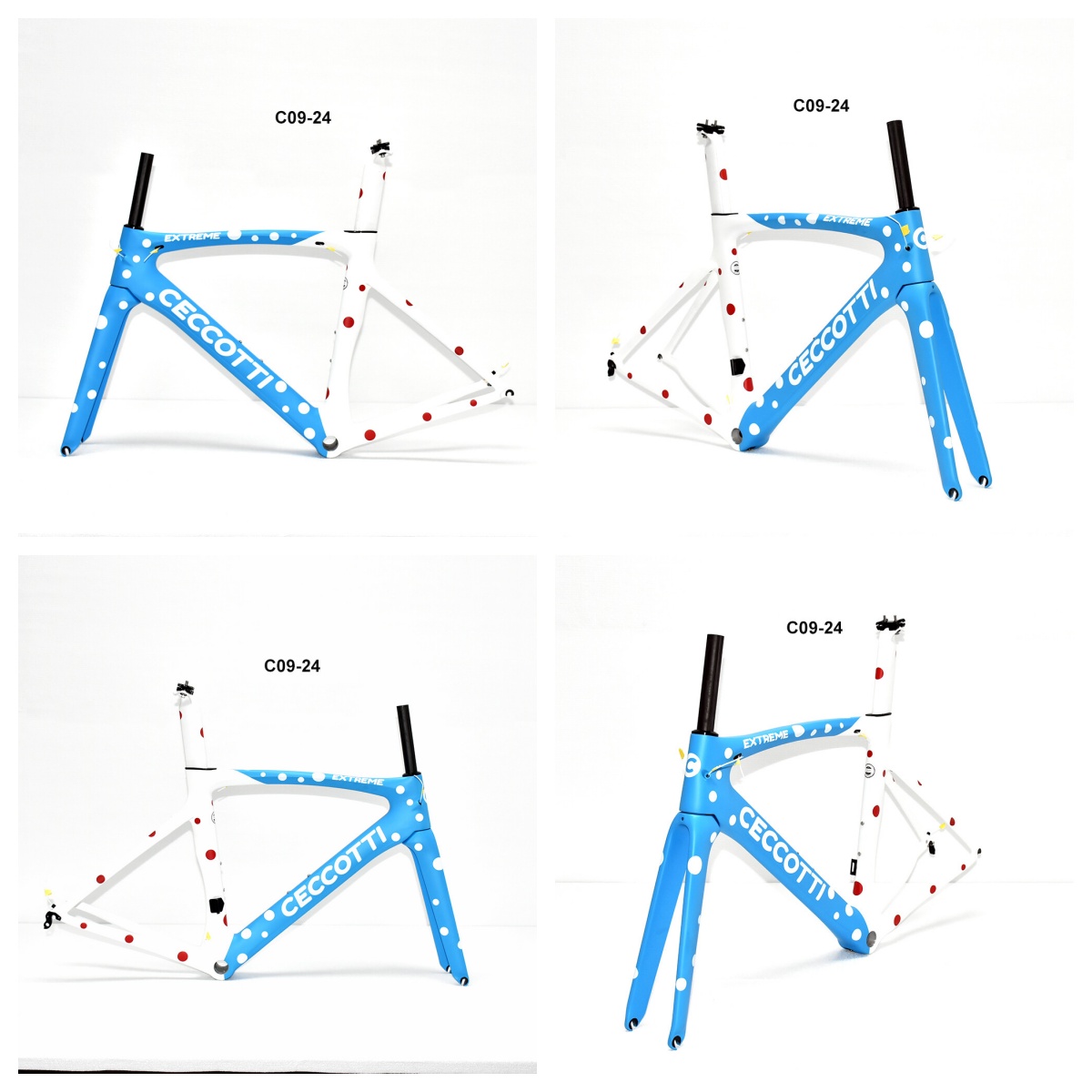 DC009 CECCOTTI V BRAKE CARBON BICYCLE FRAMESET SUPPER LIGHT Rim brake