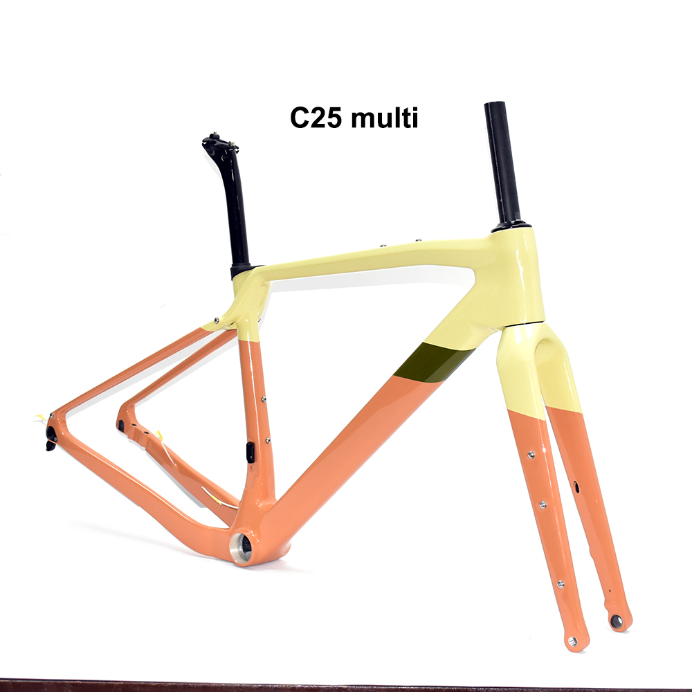 CECCOTTI DC025 GRAVEL TORAY CARBON BICYCLE FRAMEST DISC 142*12 47mm Tire