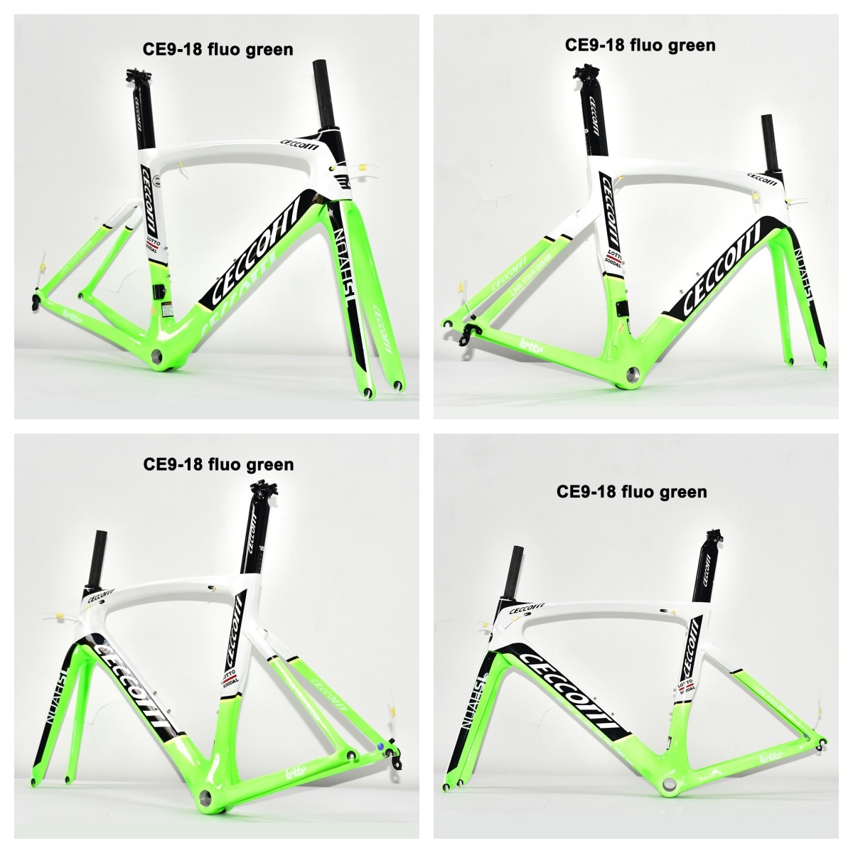 DC009 CECCOTTI V BRAKE CARBON BICYCLE FRAMESET SUPPER LIGHT Rim brake