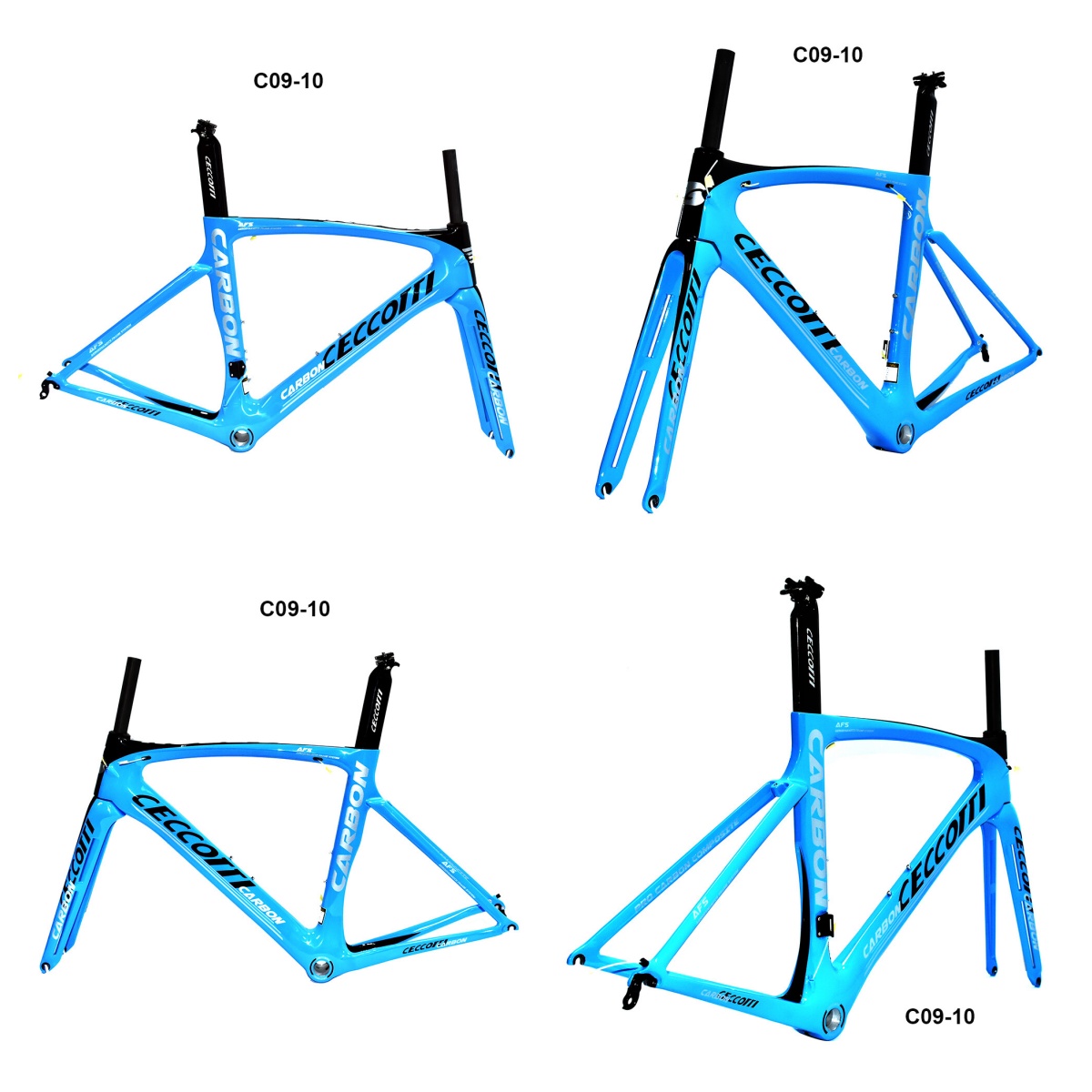 DC009 CECCOTTI V BRAKE CARBON BICYCLE FRAMESET SUPPER LIGHT Rim brake