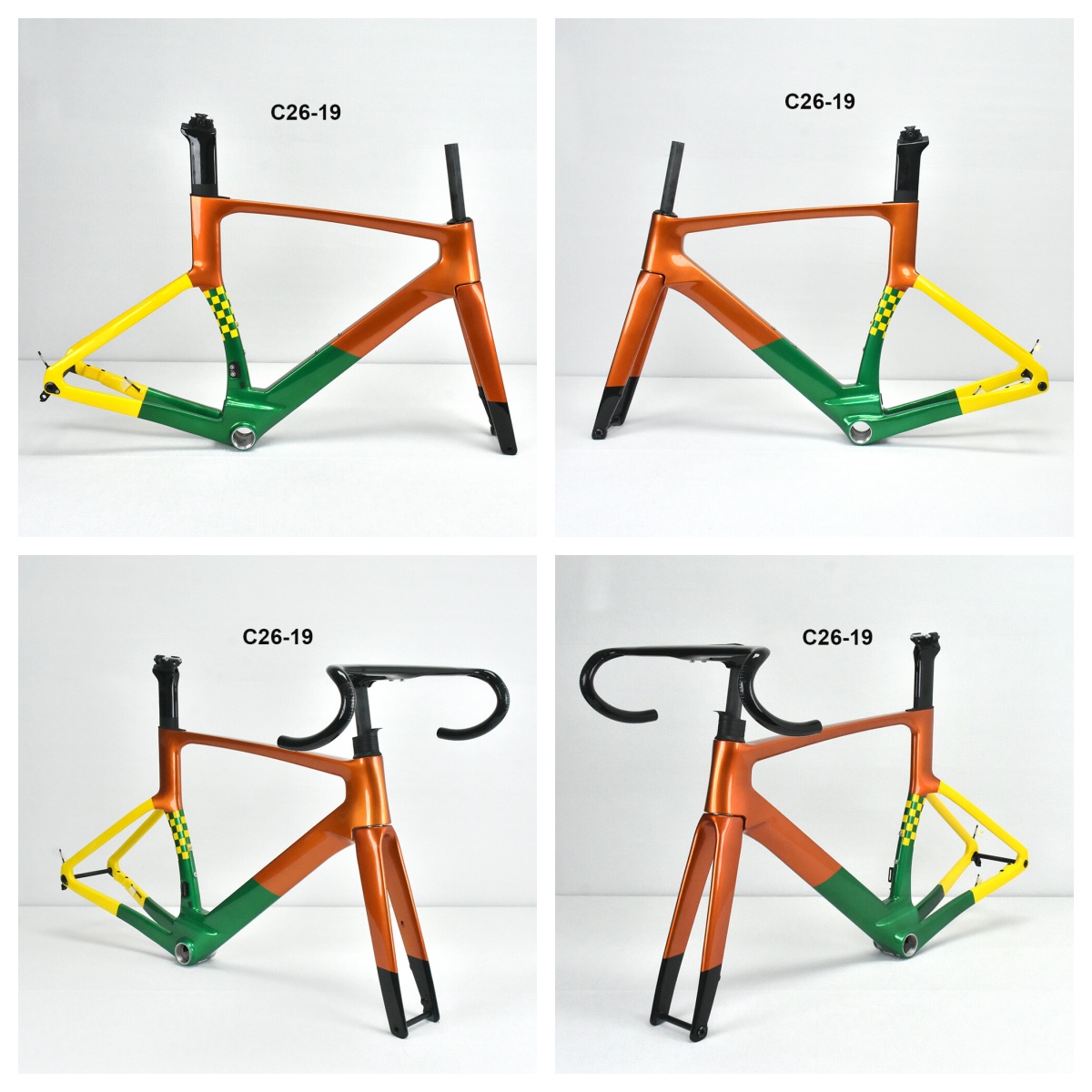 DC026 CECCOTTI DISC 142*12 CARBON ROAD FRAMESET FULL INNER CABLE 