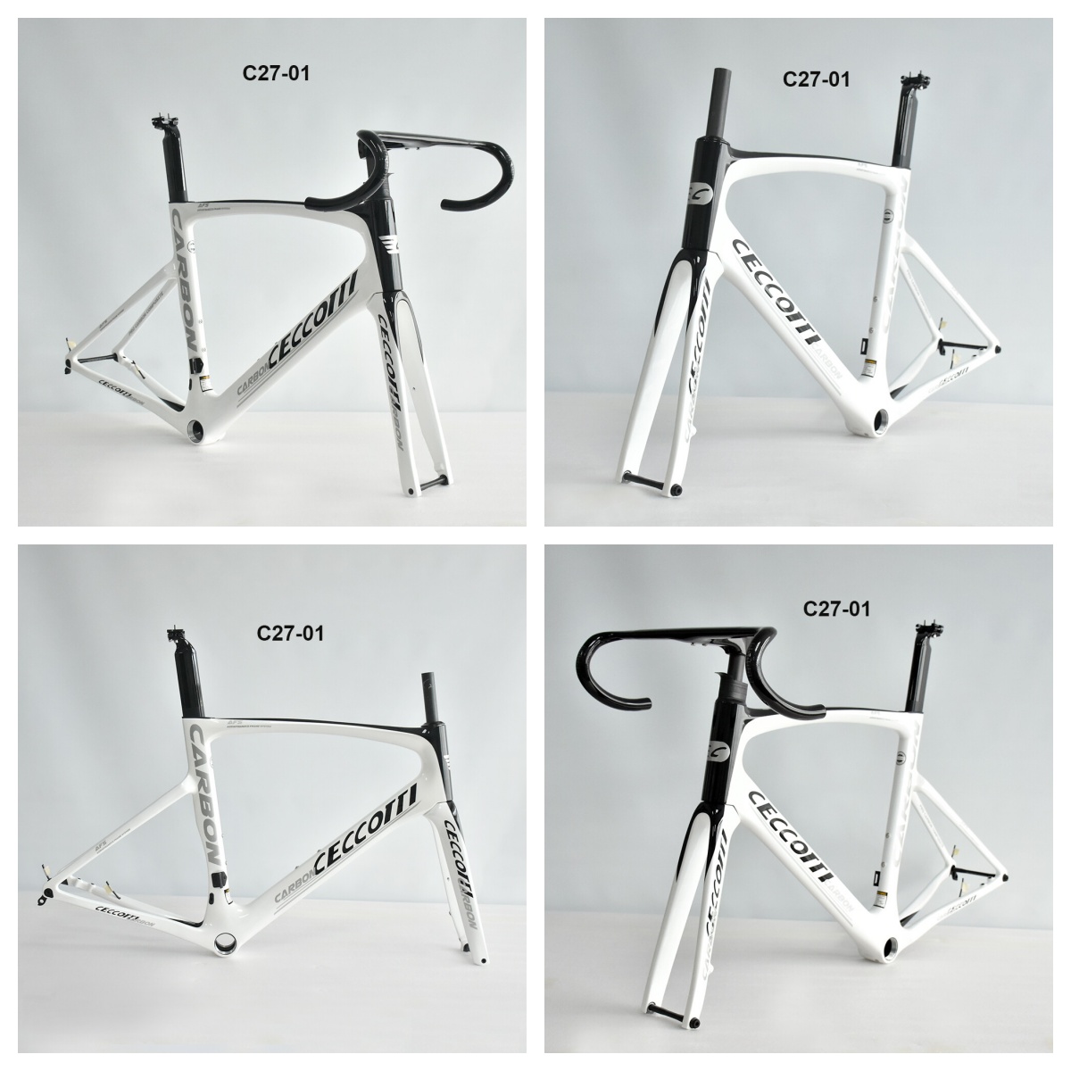 DC027 CECCOTTI DISC 142*12 CARBON ROAD FRAMESET  FULL INNER CABLE 