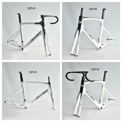 DC027 CECCOTTI DISC 142*12 CARBON ROAD FRAMESET  FULL INNER CABLE 