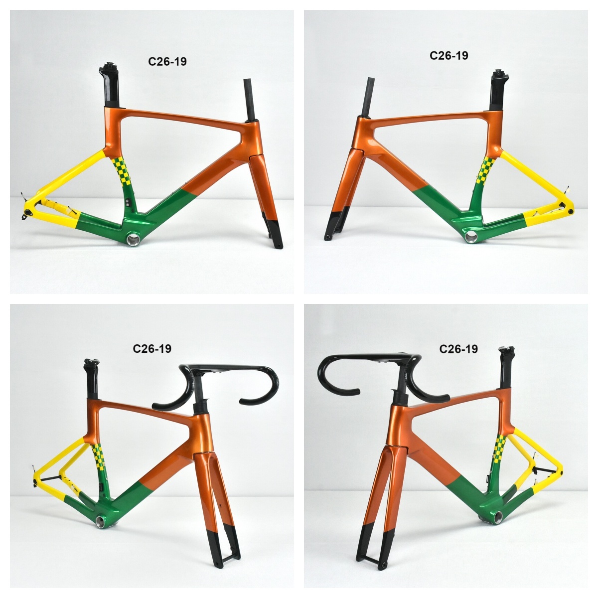 DC026 CECCOTTI DISC 142*12 CARBON ROAD FRAMESET FULL INNER CABLE 