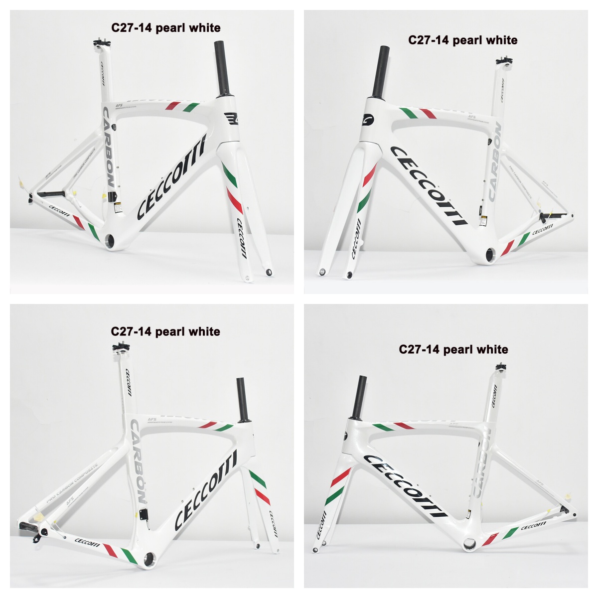 DC027 CECCOTTI DISC 142*12 CARBON ROAD FRAMESET  FULL INNER CABLE 