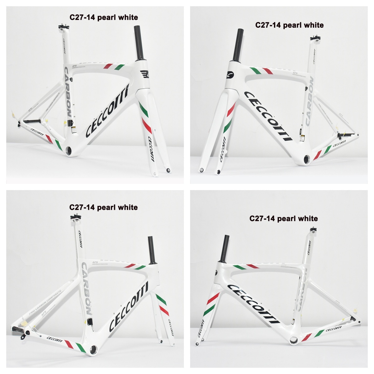 DC027 CECCOTTI DISC 142*12 CARBON ROAD FRAMESET  FULL INNER CABLE 