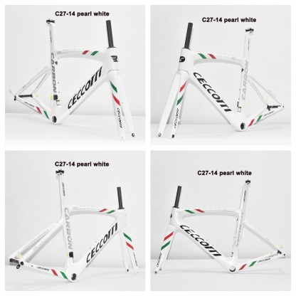 DC027 CECCOTTI DISC 142*12 CARBON ROAD FRAMESET  FULL INNER CABLE 