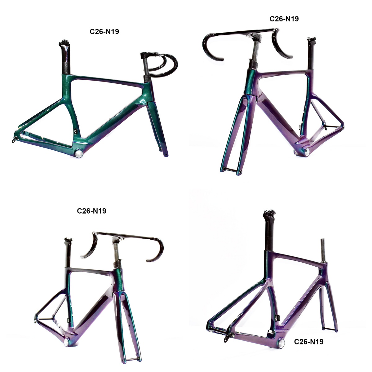 DC026 CECCOTTI DISC 142*12 CARBON ROAD FRAMESET FULL INNER CABLE 