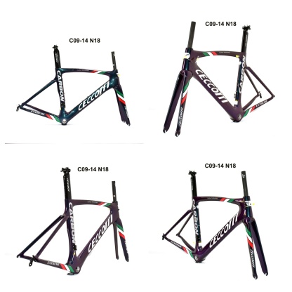 DC009 CECCOTTI V BRAKE CARBON BICYCLE FRAMESET SUPPER LIGHT Rim brake