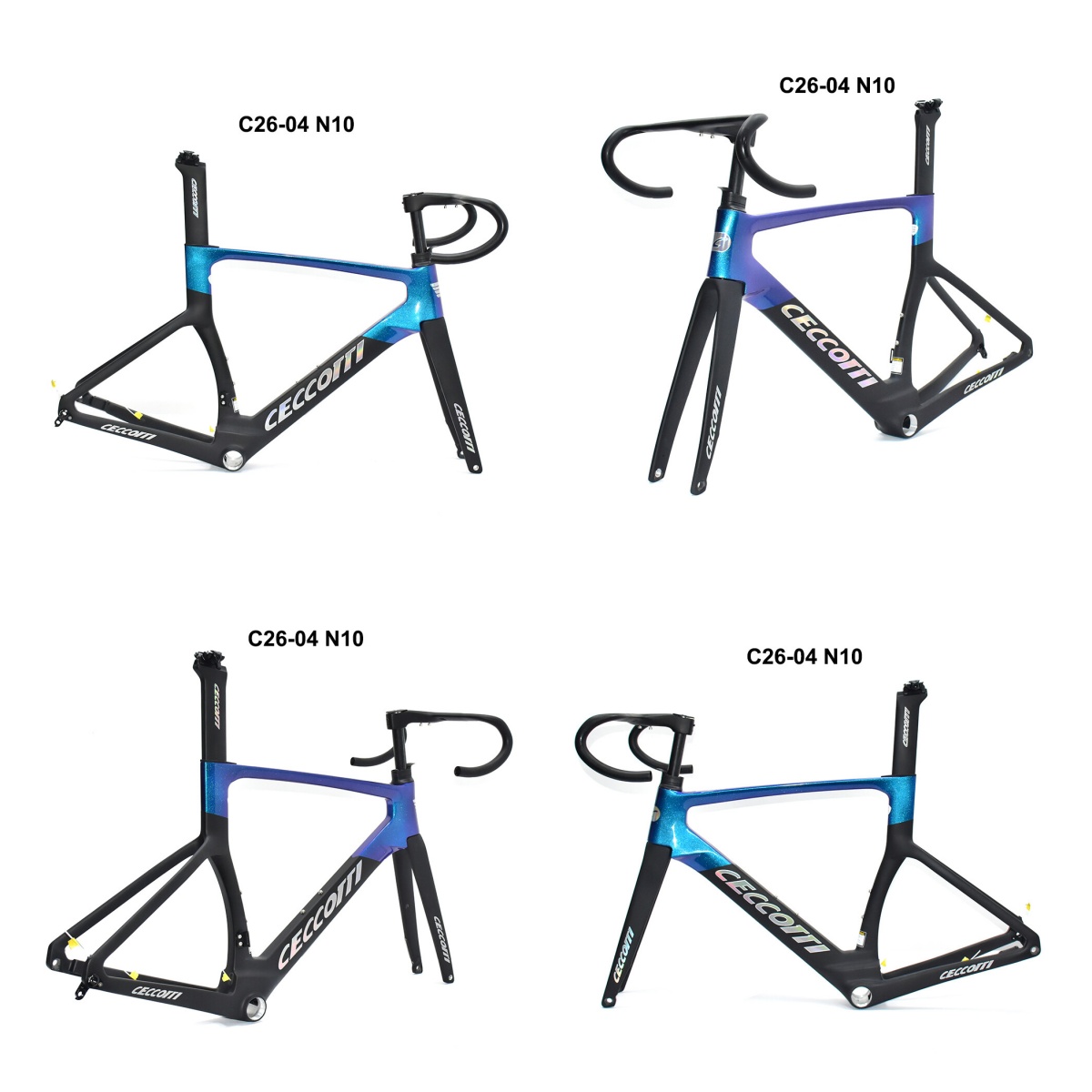 DC026 CECCOTTI DISC 142*12 CARBON ROAD FRAMESET FULL INNER CABLE 