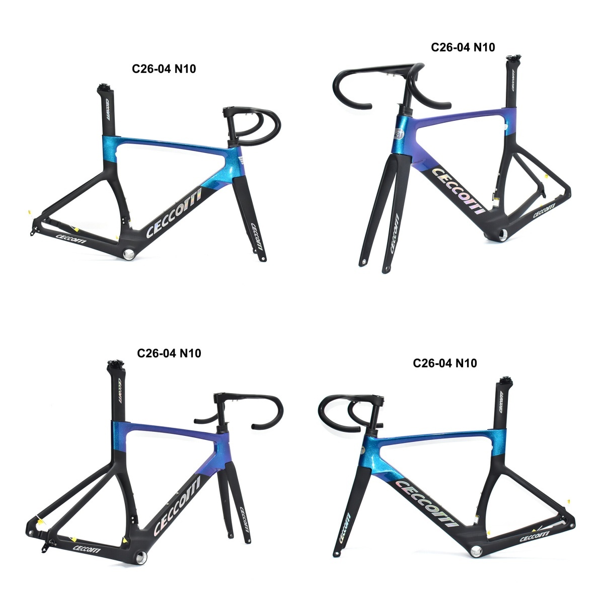 DC026 CECCOTTI DISC 142*12 CARBON ROAD FRAMESET FULL INNER CABLE 