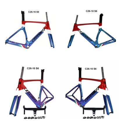 DC026 CECCOTTI DISC 142*12 CARBON ROAD FRAMESET FULL INNER CABLE 