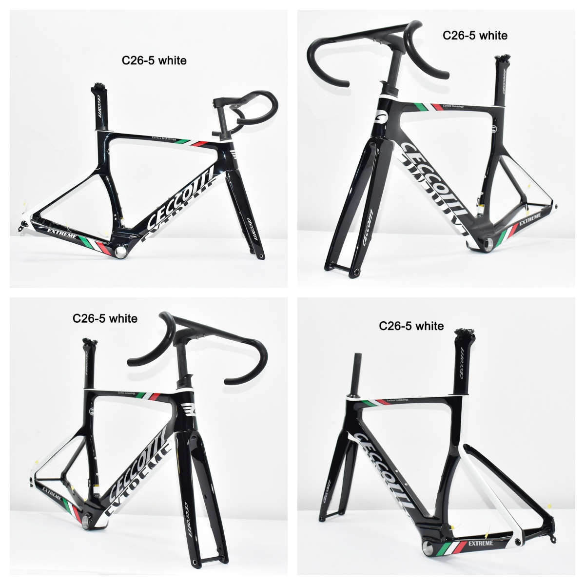 DC026 CECCOTTI DISC 142*12 CARBON ROAD FRAMESET FULL INNER CABLE 