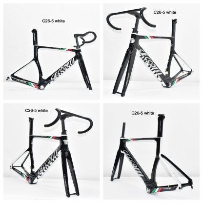 DC026 CECCOTTI DISC 142*12 CARBON ROAD FRAMESET FULL INNER CABLE 