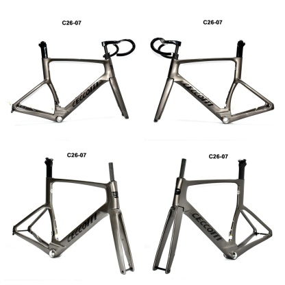 DC026 CECCOTTI DISC 142*12 CARBON ROAD FRAMESET FULL INNER CABLE 