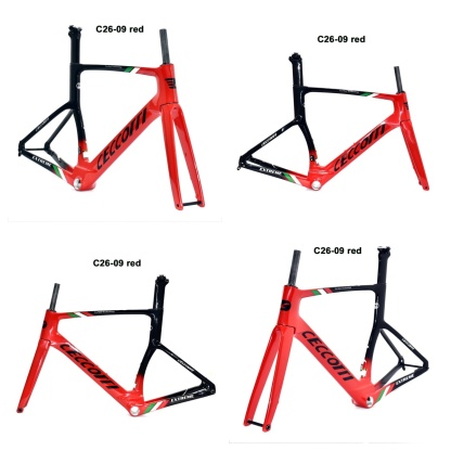 DC026 CECCOTTI DISC 142*12 CARBON ROAD FRAMESET FULL INNER CABLE 