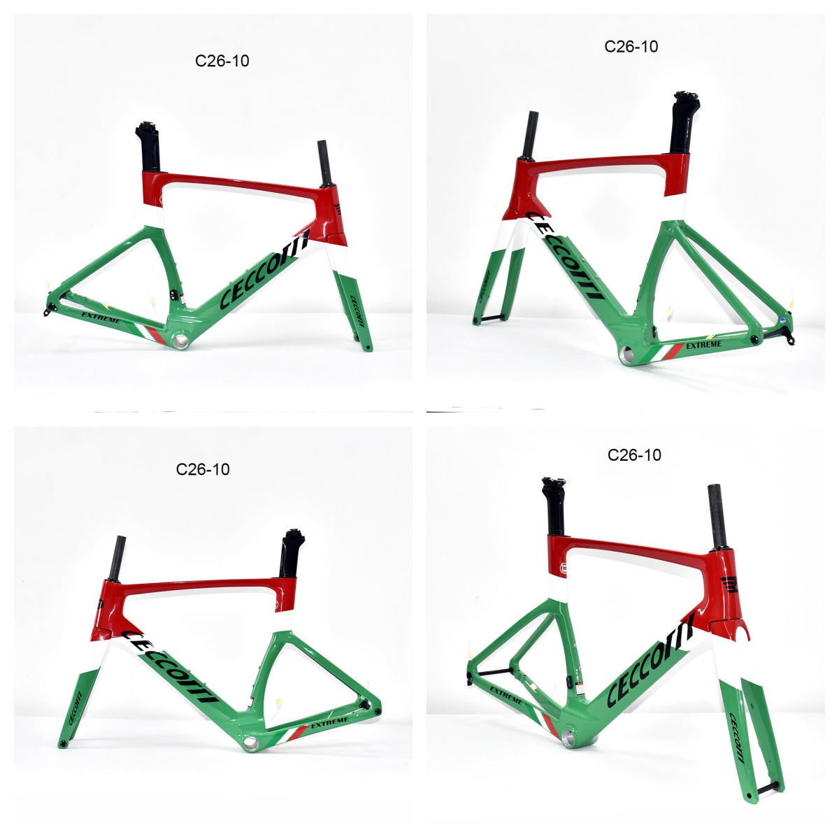 DC026 CECCOTTI DISC 142*12 CARBON ROAD FRAMESET FULL INNER CABLE 