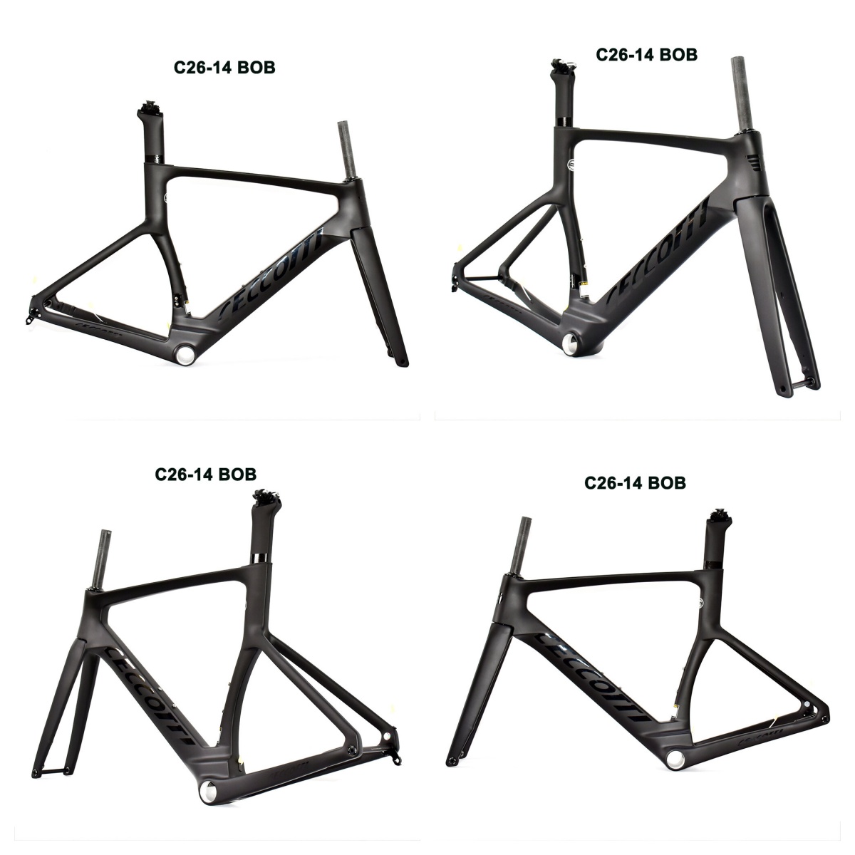 DC026 CECCOTTI DISC 142*12 CARBON ROAD FRAMESET FULL INNER CABLE 