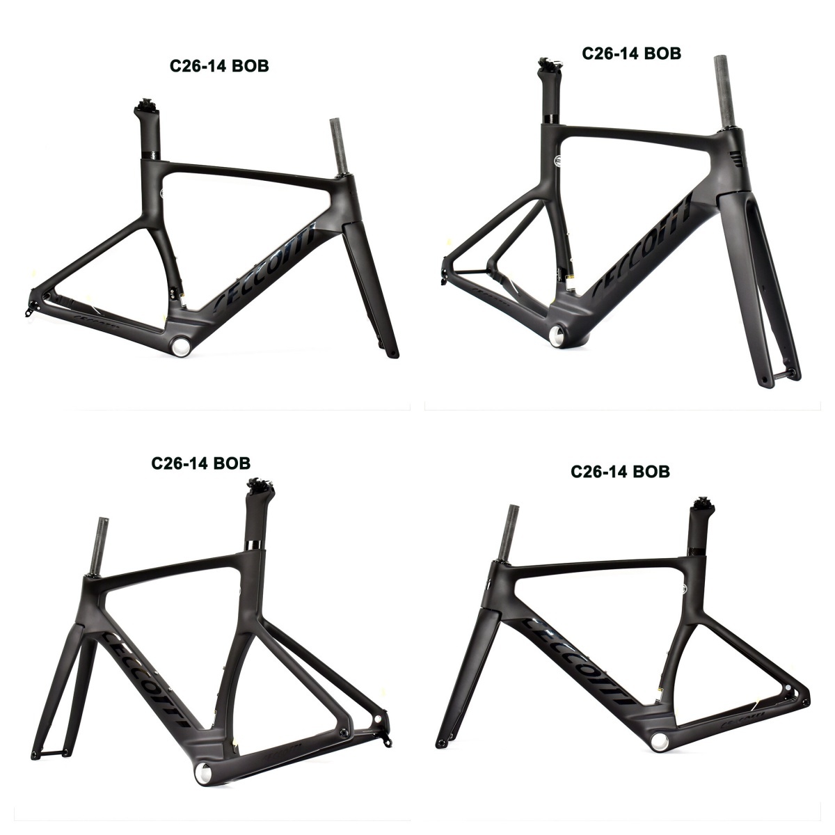 DC026 CECCOTTI DISC 142*12 CARBON ROAD FRAMESET FULL INNER CABLE 