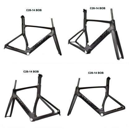 DC026 CECCOTTI DISC 142*12 CARBON ROAD FRAMESET FULL INNER CABLE 