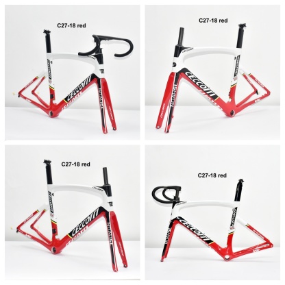 DC027 CECCOTTI DISC 142*12 CARBON ROAD FRAMESET  FULL INNER CABLE 