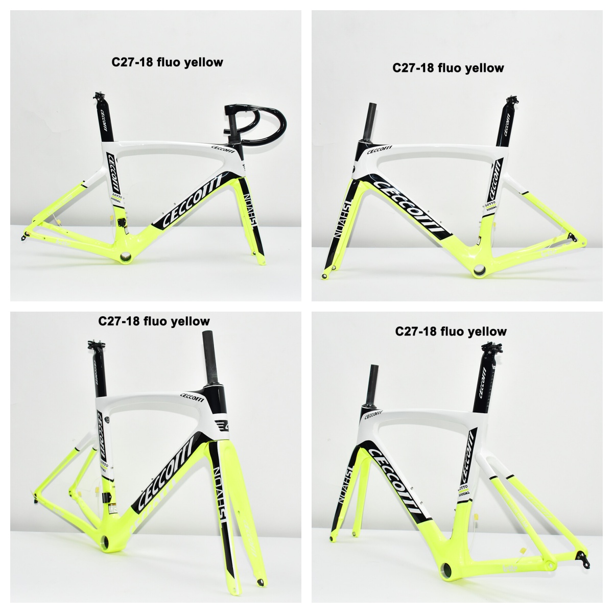 DC027 CECCOTTI DISC 142*12 CARBON ROAD FRAMESET  FULL INNER CABLE 