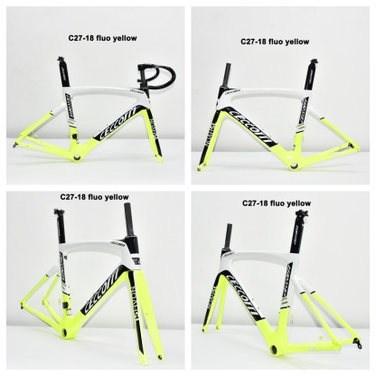 DC027 CECCOTTI DISC 142*12 CARBON ROAD FRAMESET  FULL INNER CABLE 