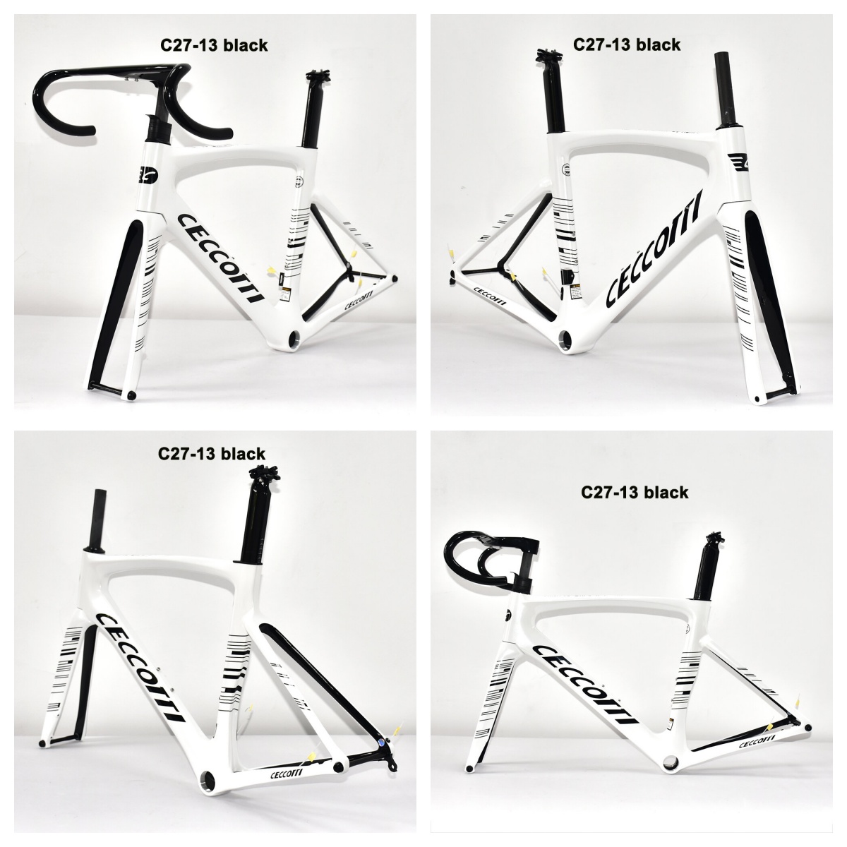 DC027 CECCOTTI DISC 142*12 CARBON ROAD FRAMESET  FULL INNER CABLE 