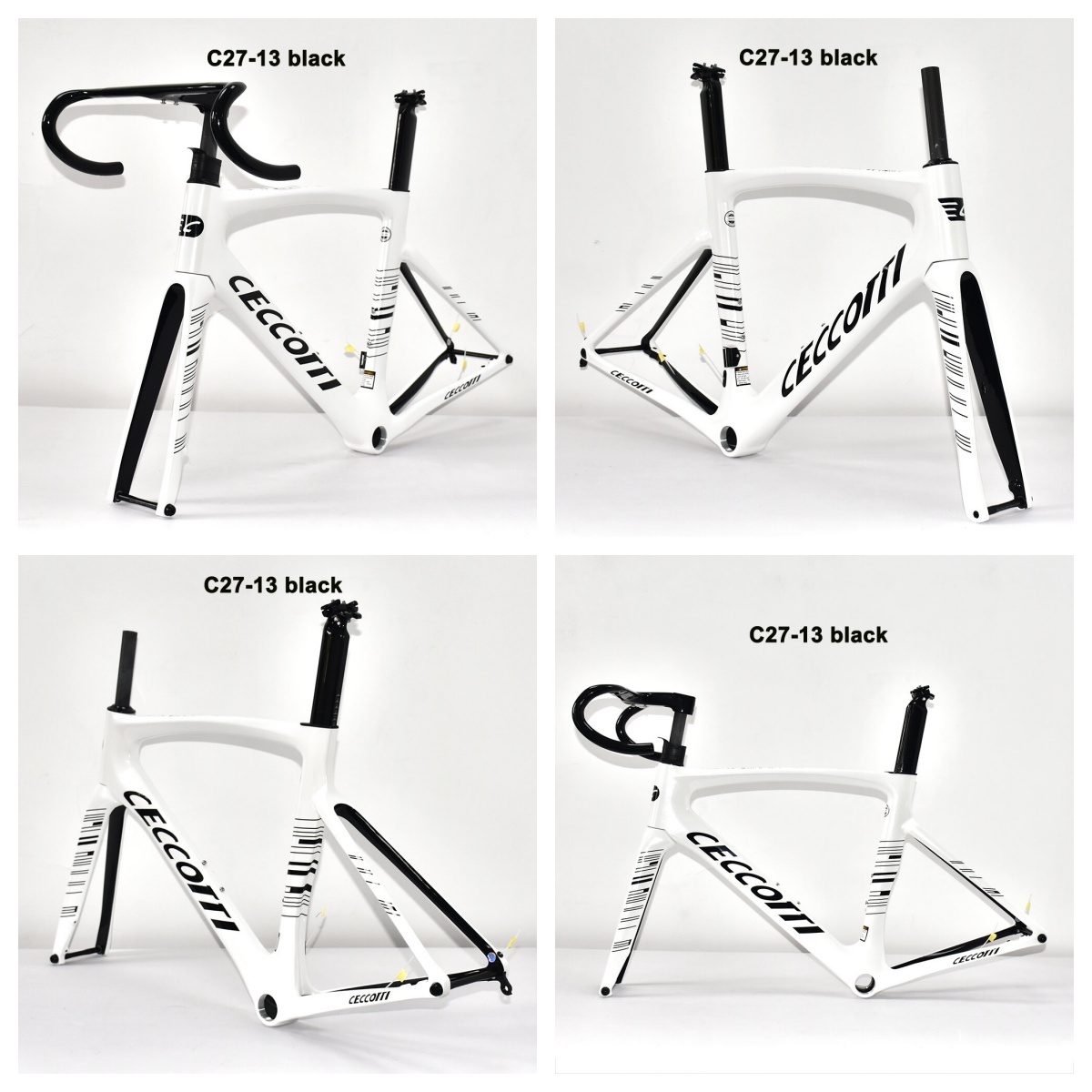 DC027 CECCOTTI DISC 142*12 CARBON ROAD FRAMESET  FULL INNER CABLE 