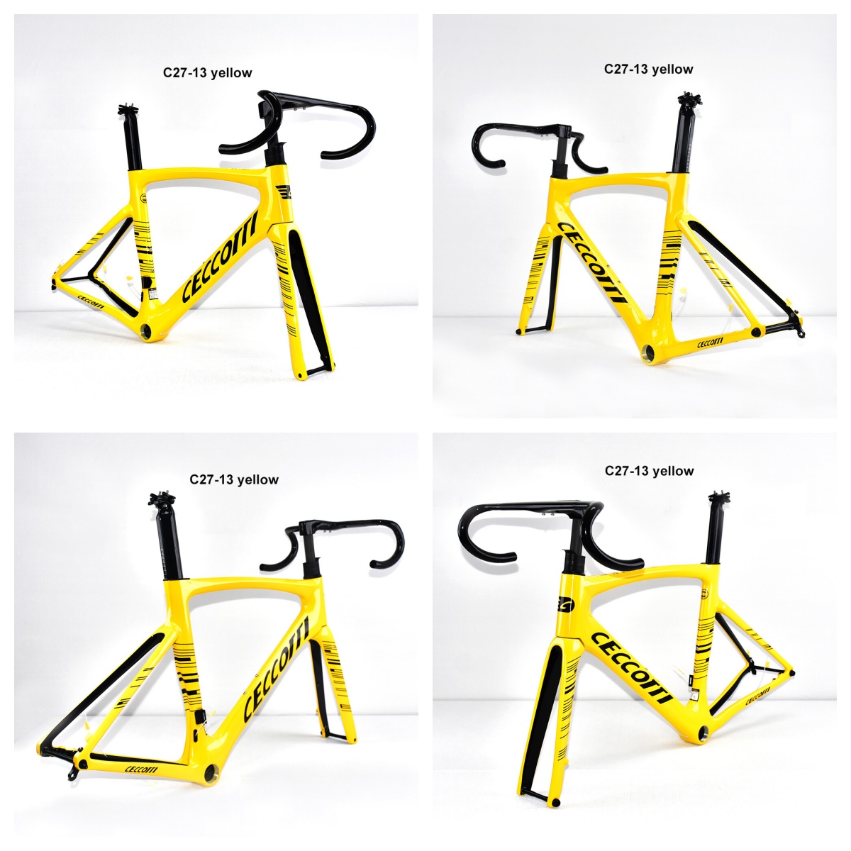 DC027 CECCOTTI DISC 142*12 CARBON ROAD FRAMESET  FULL INNER CABLE 