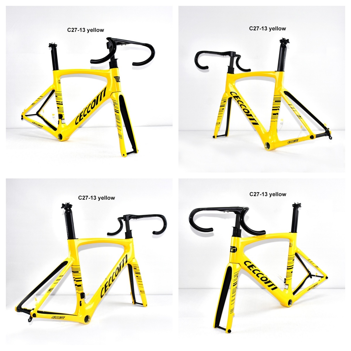 DC027 CECCOTTI DISC 142*12 CARBON ROAD FRAMESET  FULL INNER CABLE 